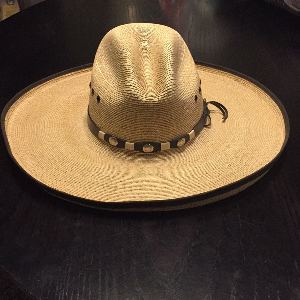 Lone Star Wide Brim Straw Hat - Size 7 1/4